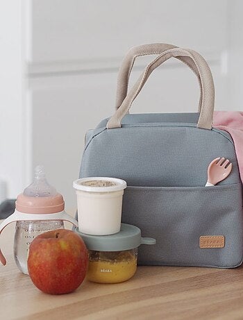 Sac repas isotherme vert sauge