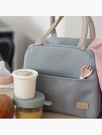 Sac repas isotherme vert sauge