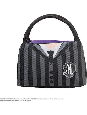 Sac Repas Nevermore Noir & Violet - Mercredi