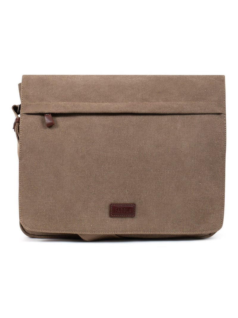 Sac reporter - Tablette & A4 - FAGOLA Taupe - Kiabi