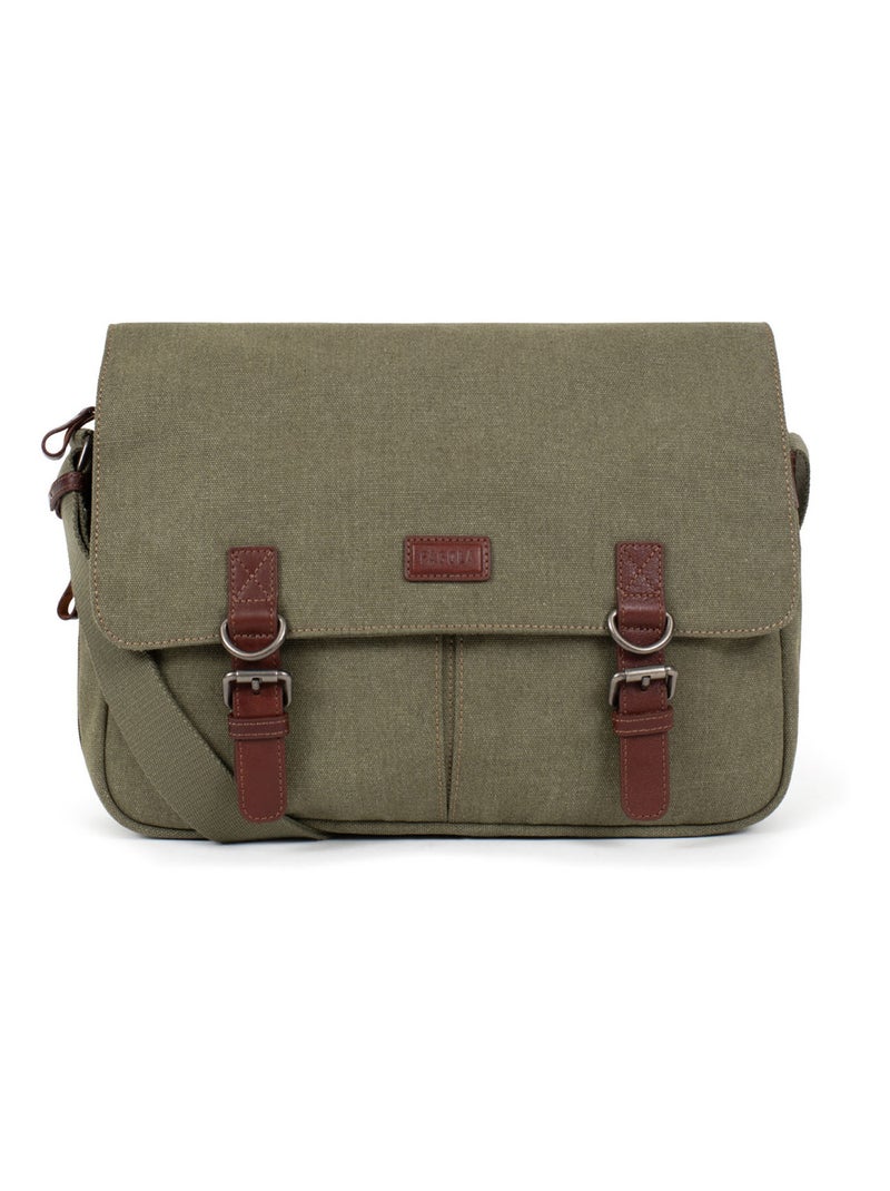 Sac reporter A4 Léo Homme Kaki - Kiabi