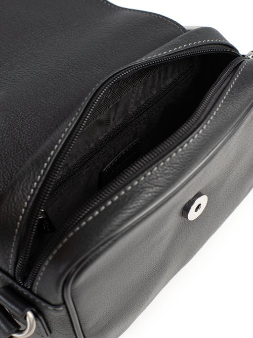 Sac reporter  Cuir CONFORT - Kiabi
