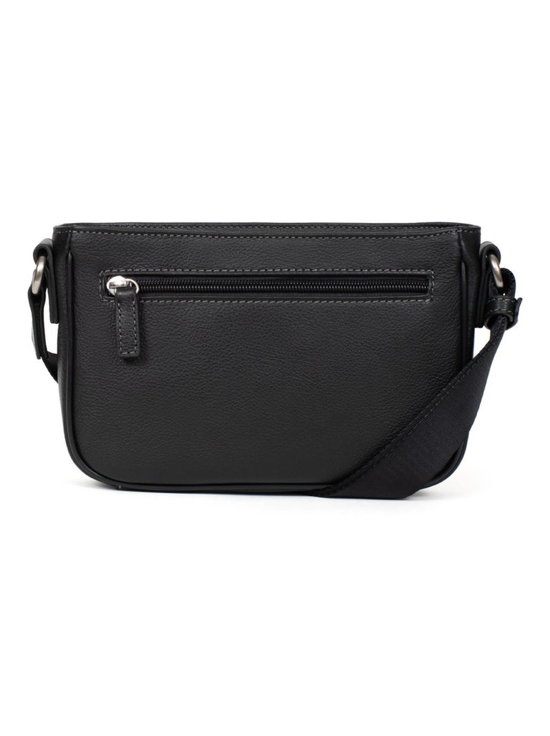 Sac reporter  Cuir CONFORT Noir - Kiabi