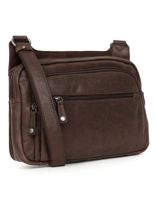 Sac reporter  cuir instinct hexagona - Kiabi