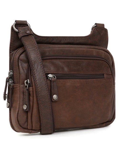 Sac reporter  cuir instinct hexagona - Kiabi