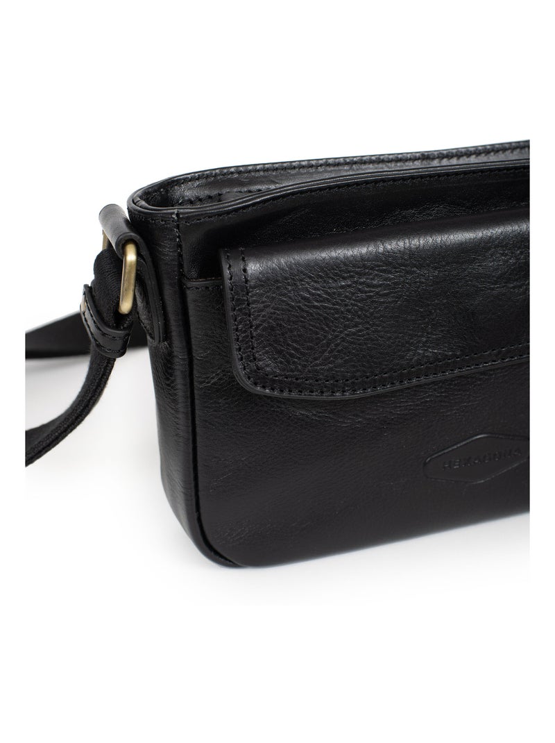 Sac reporter  Cuir STUART Noir - Kiabi