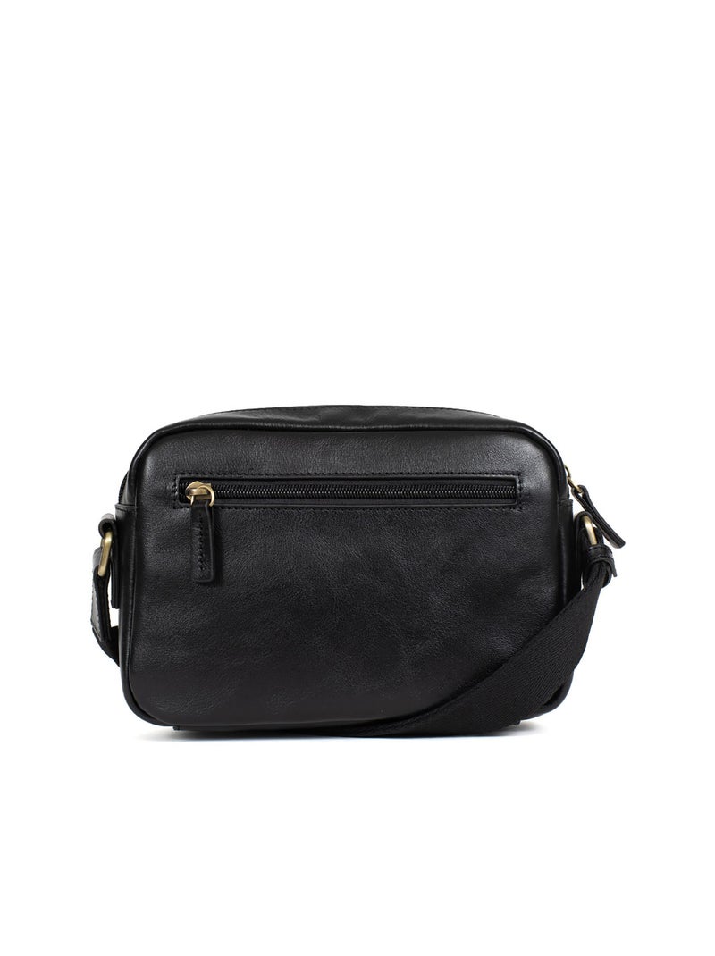 Sac reporter  Cuir STUART Noir - Kiabi