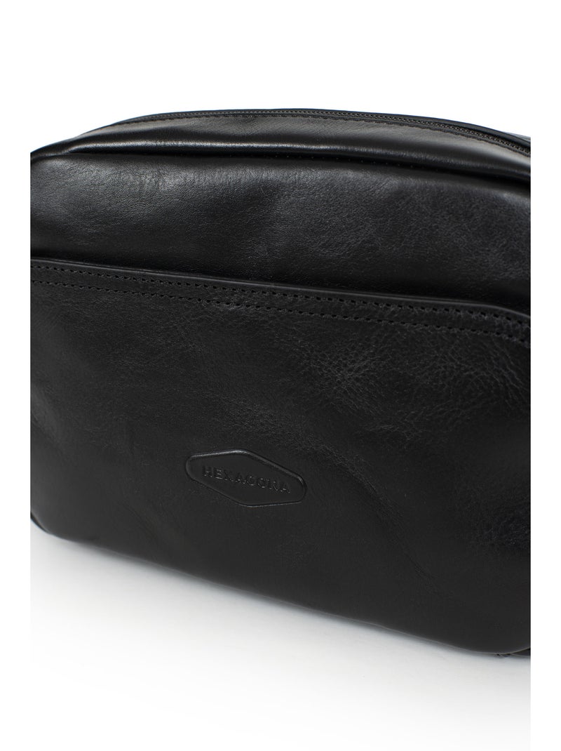 Sac reporter  Cuir STUART Noir - Kiabi