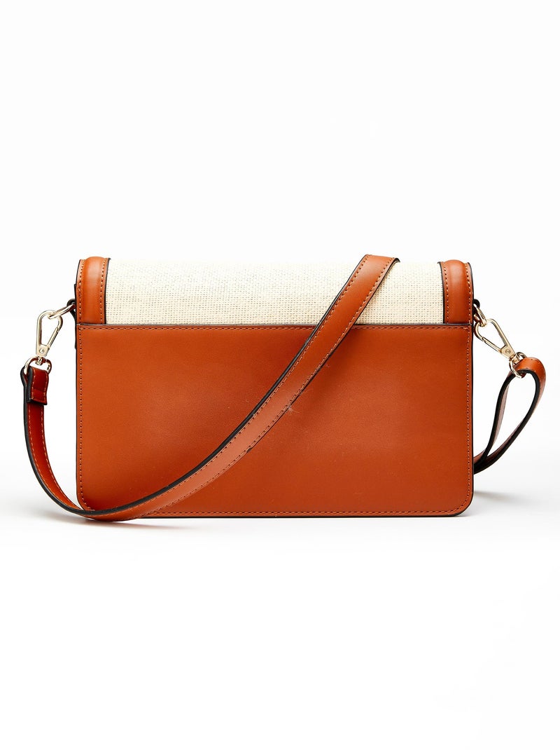 Sac rétro bandoulière - Damart Ivoire - Kiabi