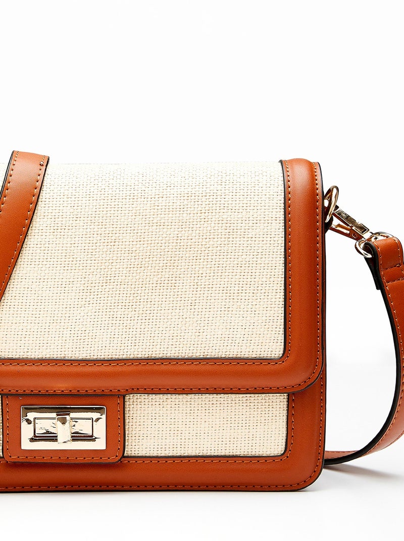 Sac rétro bandoulière - Damart Ivoire - Kiabi
