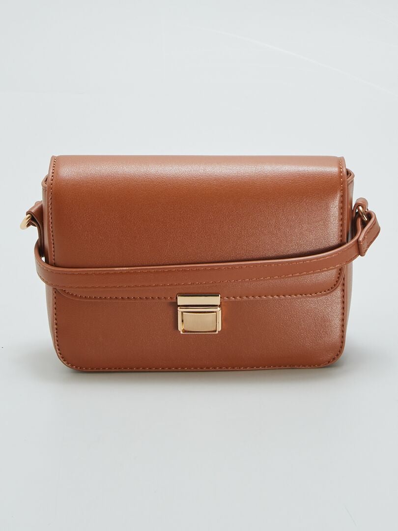 Sac rigide en bandouli?�re - Marron - Kiabi - 14.00�?�