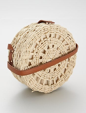 Sac rond effet paille