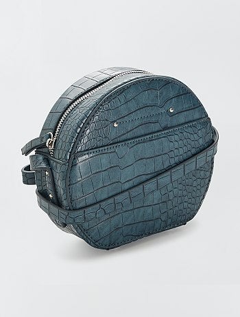 Sac rond effet peau de croco