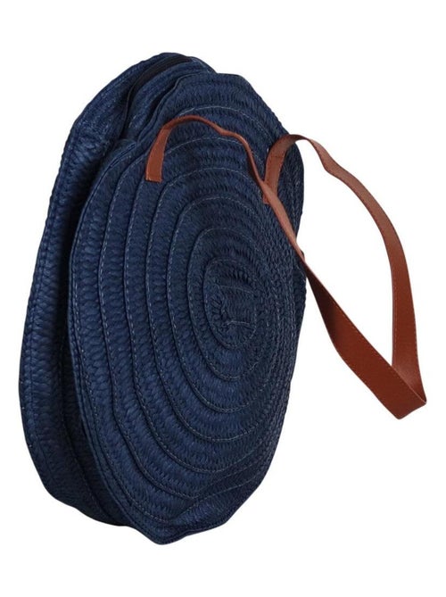 Sac rond tressé façon raphia – Cabas été anses ALIX - Kiabi