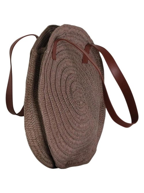 Sac rond tressé façon raphia – Cabas été anses ALIX - Kiabi