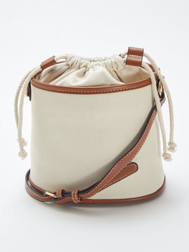 Sac seau avec anse ajustable BEIGE - Kiabi