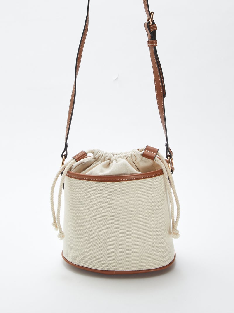 Sac seau avec anse ajustable BEIGE - Kiabi