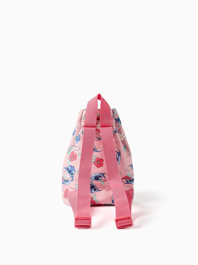 Sac seau avec bretelles et motif Stitch Rose clair - Kiabi