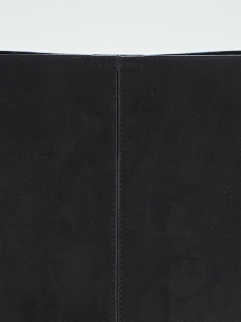 Sac seau bi-matière Noir - Kiabi