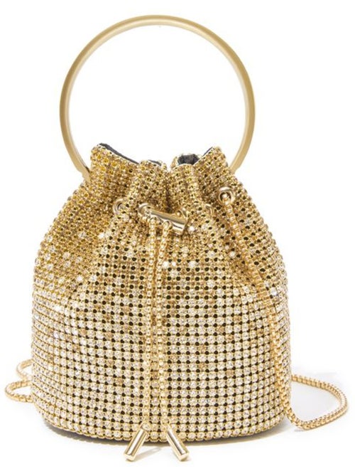 Sac seau de soirée perles et strass bandoulière chaîne - miss lulu - Kiabi Sac seau de soirée perles et strass bandoulière chaîne - miss lulu - Kiabi