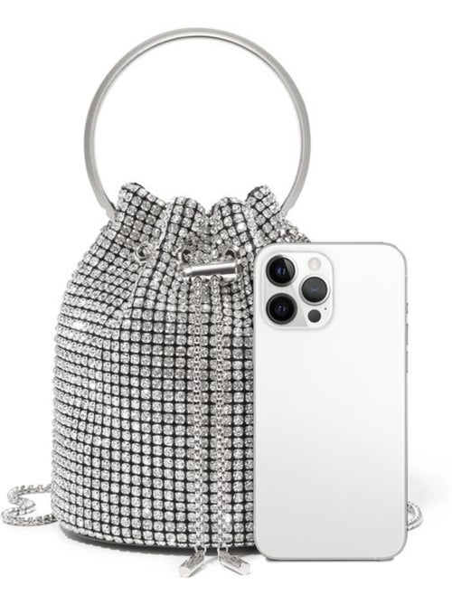 Sac seau de soirée perles et strass bandoulière chaîne - miss lulu - Kiabi Sac seau de soirée perles et strass bandoulière chaîne - miss lulu - Kiabi