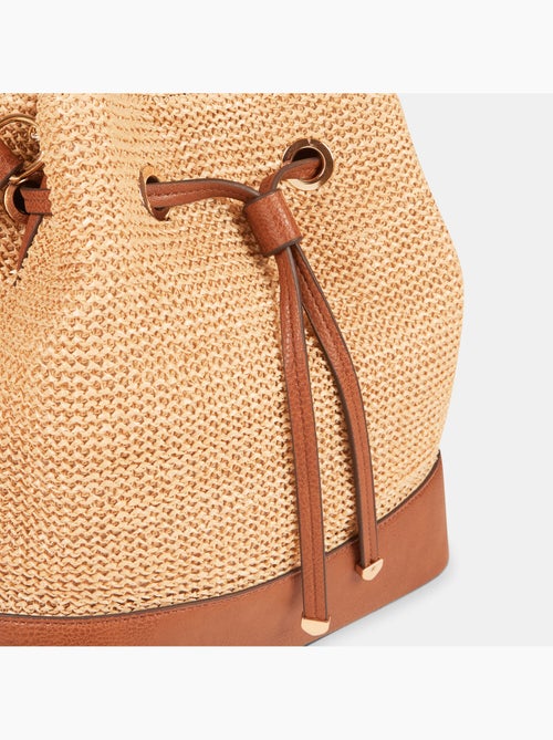 Sac seau en rafia - Kiabi