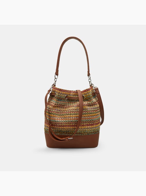 Sac seau en rafia - Kiabi