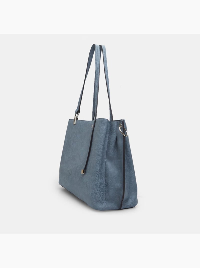 Sac shopper avec bandoulière réglable BATA Bleu - Kiabi