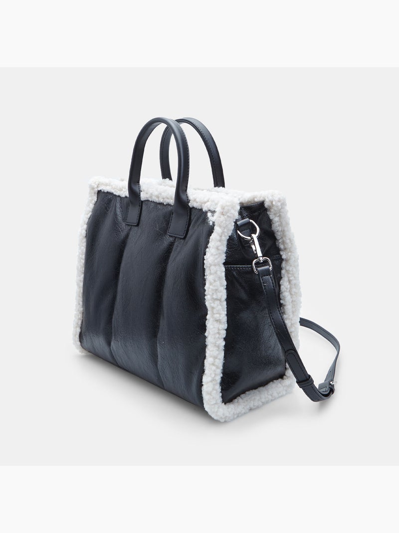 Sac shopper bata Noir - Kiabi