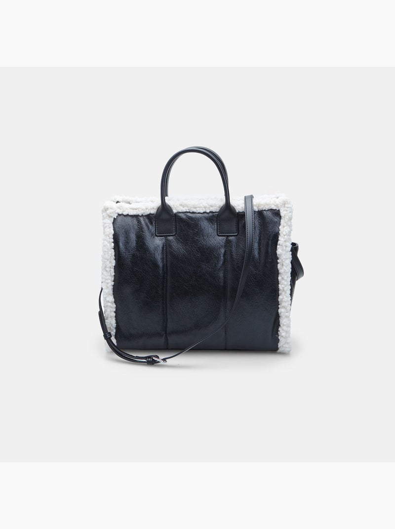 Sac shopper bata Noir - Kiabi
