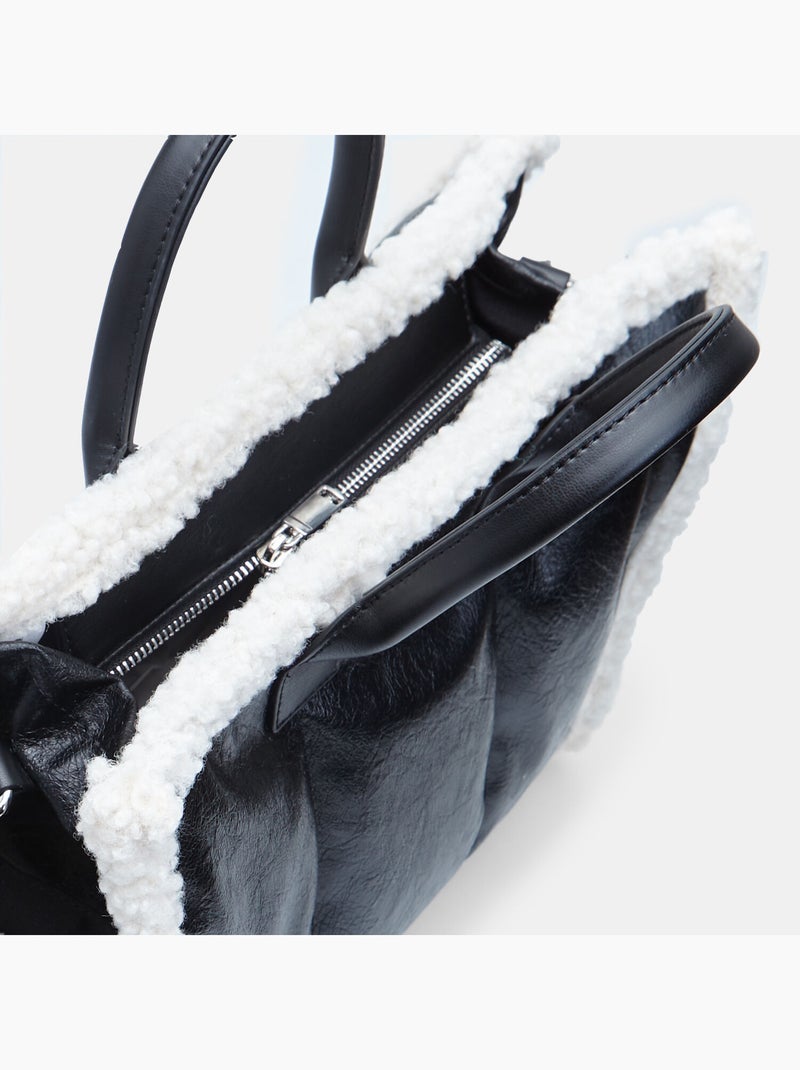 Sac shopper bata Noir - Kiabi