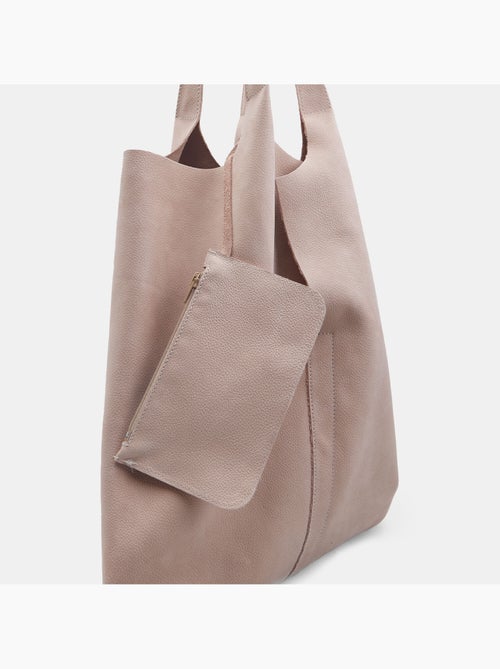 Sac shopper en cuir Bata - Kiabi