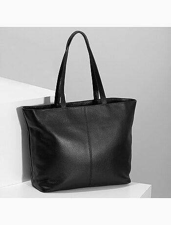 Sac shopper en cuir