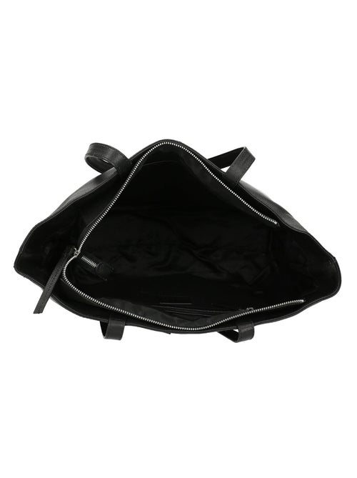 Sac shopper en cuir - Kiabi