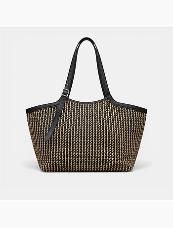 Sac shopper en raphia Bata