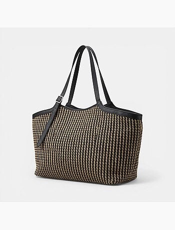Sac shopper en raphia Bata