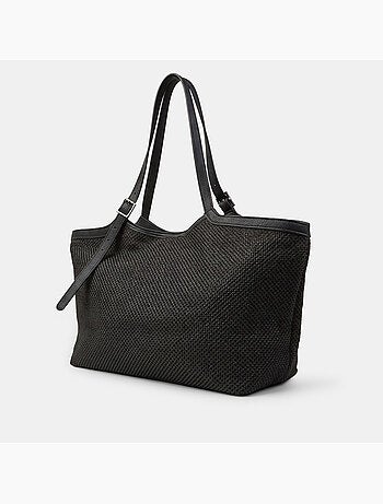 Sac shopper en raphia Bata