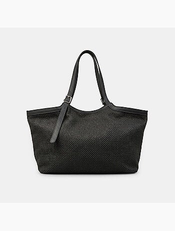 Sac shopper en raphia Bata