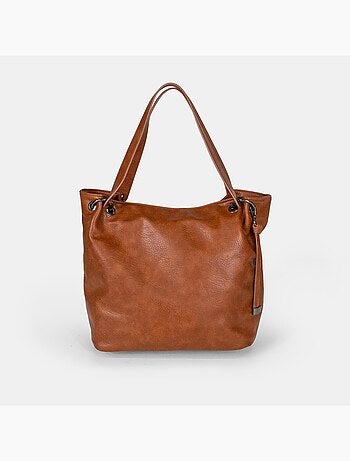 Sac shopper modèle hobo en simili cuir