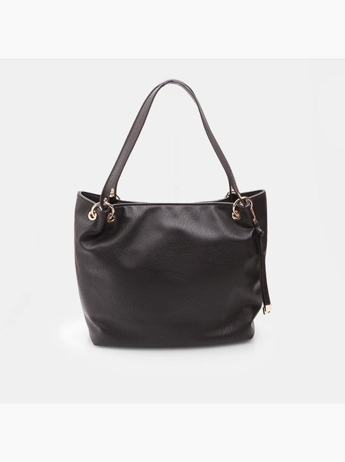 Sac shopper modèle hobo en simili cuir - Kiabi