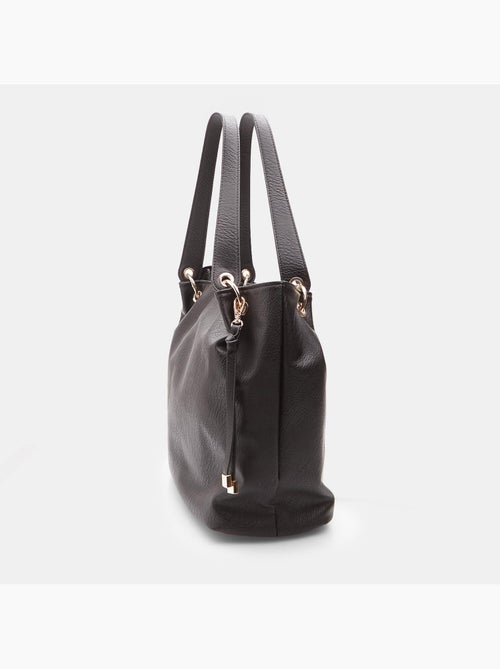 Sac shopper modèle hobo en simili cuir - Kiabi