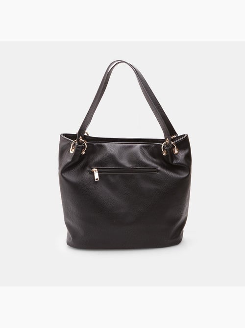 Sac shopper modèle hobo en simili cuir - Kiabi