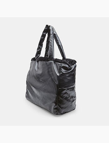 Sac shopping avec fausse fourrure Bata