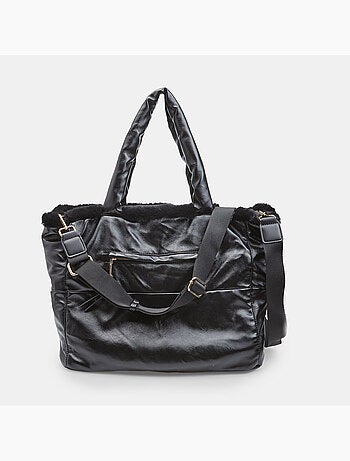 Sac shopping avec fausse fourrure Bata