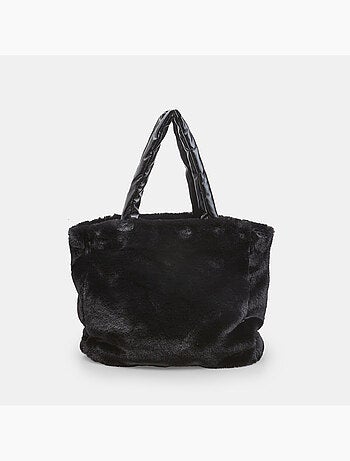 Sac shopping avec fausse fourrure Bata