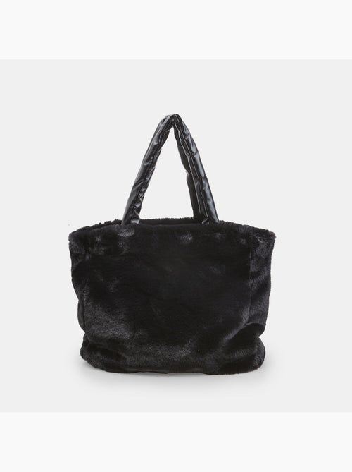 Sac shopping avec fausse fourrure Bata - Kiabi
