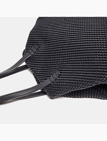 Sac shopping avec texture Bata