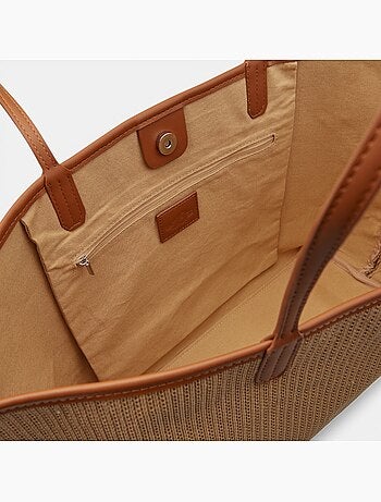 Sac shopping en raphia Bata