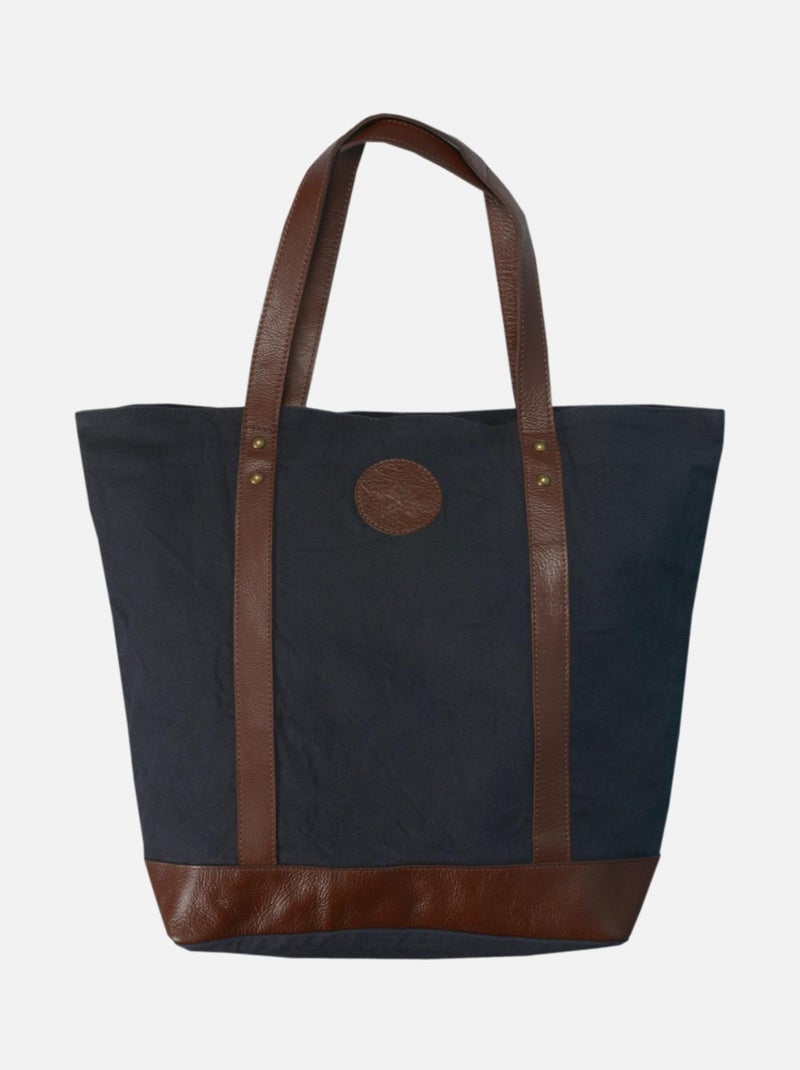 Sac shopping femme GREENPACK Class toile marine Bleu marine - Kiabi