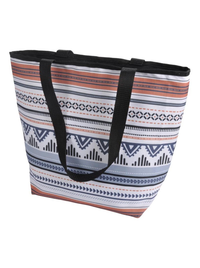 Sac shopping ou de plage 20L Ethnik folk Marron - Kiabi